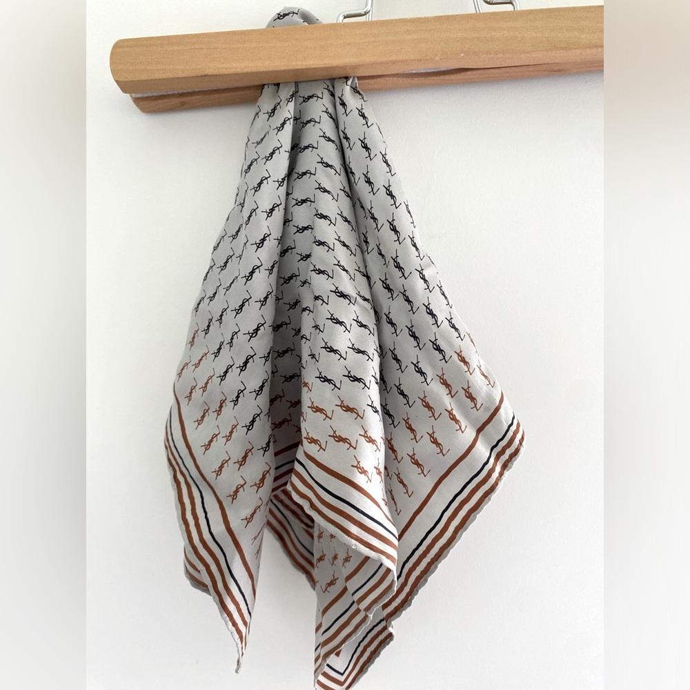 YSL silk scarf